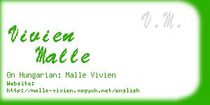 vivien malle business card